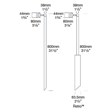 Hunza Euro Single Pole Lite - Light Ideas International Ltd