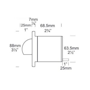 Hunza Step Lite Solid Eyelid Square - Light Ideas International Ltd